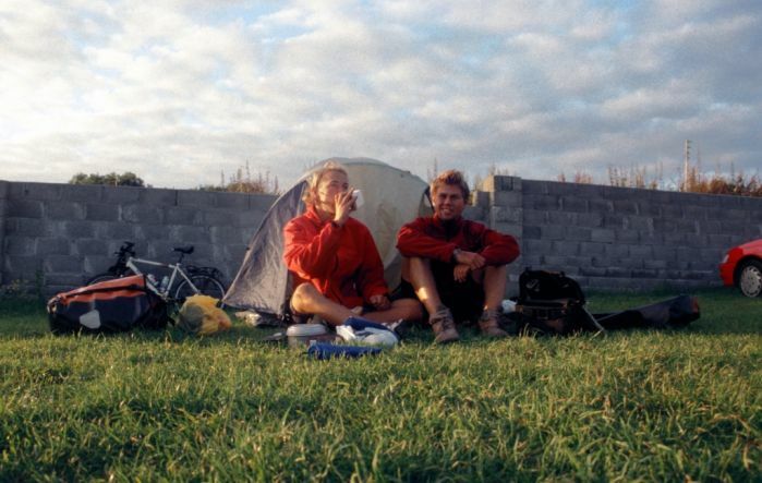 am letzten Abend der Tour genießen wir die untergehende Sonne