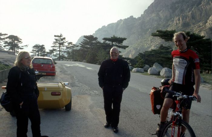 Robert mit den Schweizern am Col de Bavella