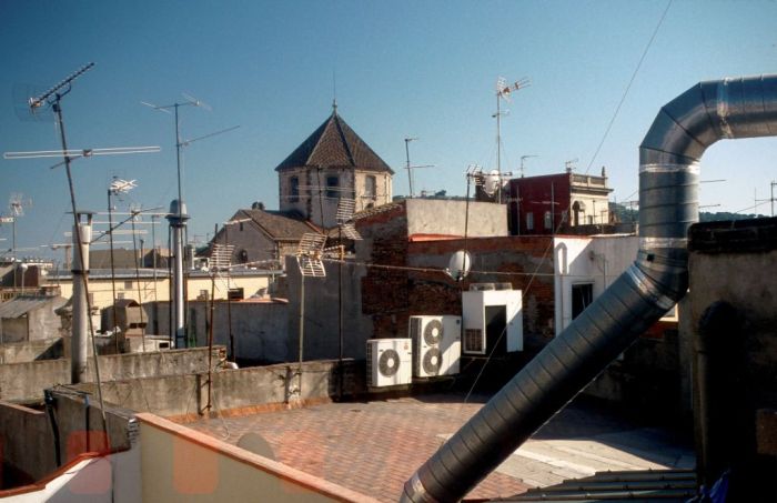 Blick auf die Dächer Barcelonas