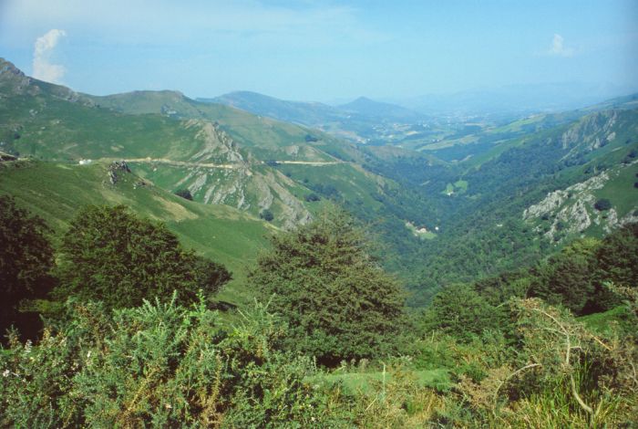 Blick vom höchsten Pass des Tages 