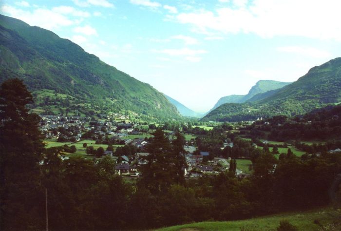 der Blick ins Tal nach Eaux-Bonnes