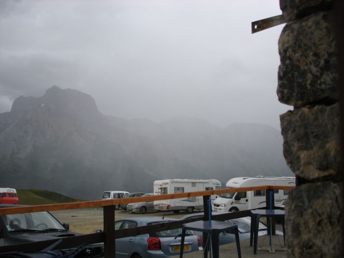 Unwetter am Col d´ Aubisque