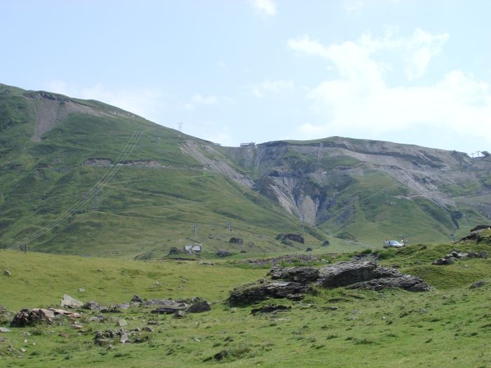 unser Ziel: der Sattel mit Hütte