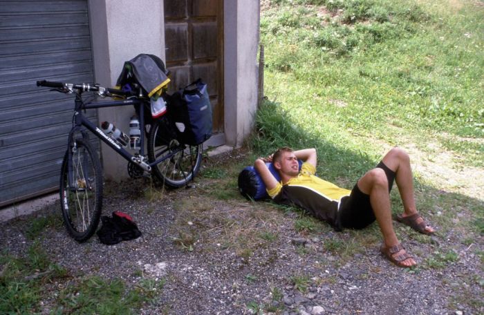 kurzer Stop vor dem Col de Aspin