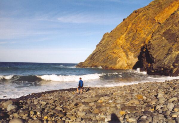 Mäfju am Playa de Vallehermoso