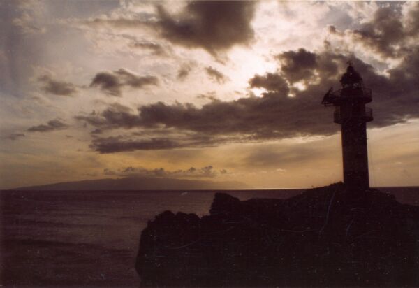 der Faro de Teno (im Hintergund La Gomera)